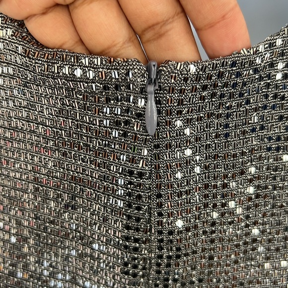 New with tags Jump Apparel metallic silver sequin mini dress size small - Picture 7 of 10